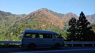 別子ラインへ紅葉見学ドライブ